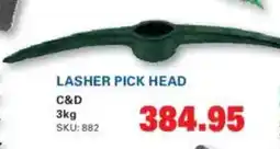 Cashbuild Lasher Pick Head C&D offer