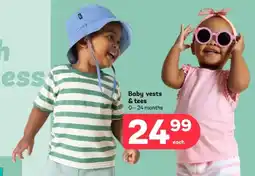 PEP Baby vests & tees offer