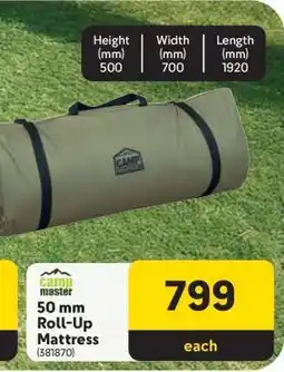 Makro Camp Master 50 mm Roll-Up Mattress offer
