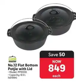 Makro No.12 Flat Bottom Potjie with Lid offer