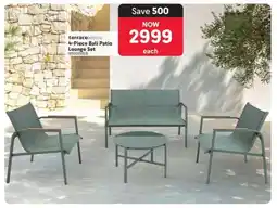 Makro terrace leisure 4-Piece Bali Patio Lounge Set offer
