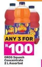 Game Oros Squash Concentrate 2 L Assorted offer