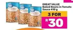 Game Great Value Baked Beans in Tomato Sauce 410 g offer
