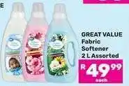 Game Great Value Fabric Softener offer