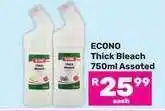 Game ECONO Thick Bleach 750ml Assorted offer