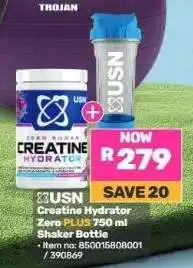Game USN Creatine Hydrator Zero PLUS 750 ml Shaker Bottle offer