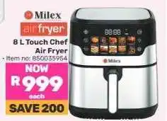 Game Milex 8 L Touch Chef Air Fryer offer