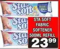 Advance Cash n Carry Sta Soft Fabric Softener 500ml Refill offer