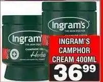 Advance Cash n Carry INGRAM'S CAMPHOR CREAM 400ML offer