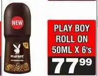 Advance Cash n Carry PLAY BOY ROLL ON 50ML X 6's offer