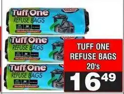 Advance Cash n Carry TUFF ONE REFUSE BAGS 20's offer