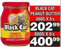 Advance Cash n Carry BLACK CAT PEANUT BUTTER 400G X 6's offer