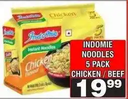 Advance Cash n Carry INDOMIE NOODLES 5 PACK CHICKEN / BEEF offer