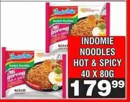 Advance Cash n Carry INDOMIE NOODLES HOT & SPICY 40 X 80G offer