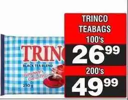 Advance Cash n Carry TRINCO TEABAGS 100's offer