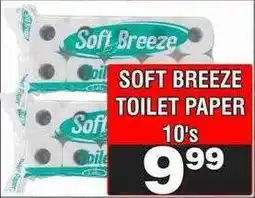 Advance Cash n Carry SOFT BREEZE TOILET PAPER 10's offer