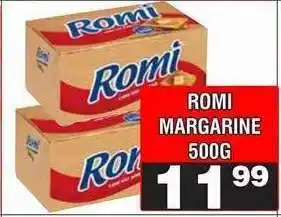 Advance Cash n Carry ROMI MARGARINE 500G offer
