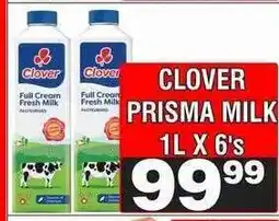 Advance Cash n Carry CLOVER PRISMA MILK 1L X 6's offer