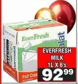 Advance Cash n Carry EVERFRESH MILK 1L X 6's offer