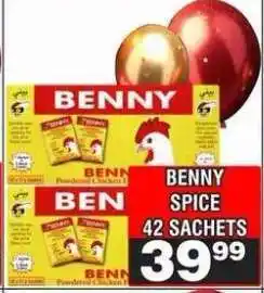 Advance Cash n Carry BENNY SPICE 42 SACHETS offer