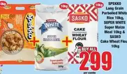 Boxer Sasko - super white super maize meal & cake wheat flour offer