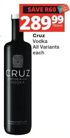 Liquor Shop Cruz Vodka offer