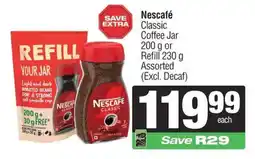 Spar Nescafé Classic Coffee Jar Assorted offer