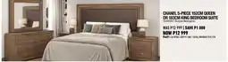 Home Corp CHANEL 5-PIECE 152CM QUEEN OR 183CM KING BEDROOM SUITE (Burgan Mahogany) offer