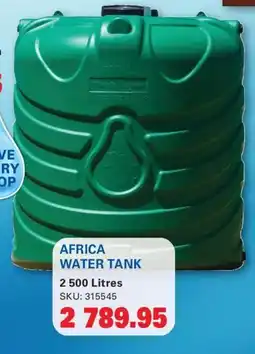Cashbuild Africa Water Tank offer