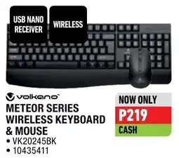 Home Corp volkano METEOR SERIES WIRELESS KEYBOARD & MOUSE offer
