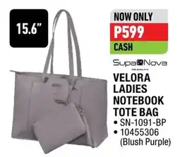 Home Corp SupaNova VELORA LADIES NOTEBOOK TOTE BAG offer