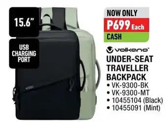 Home Corp volkano UNDER-SEAT TRAVELLER BACKPACK offer