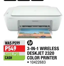 Home Corp hp 3-IN-1 WIRELESS DESKJET 2320 COLOR PRINTER offer