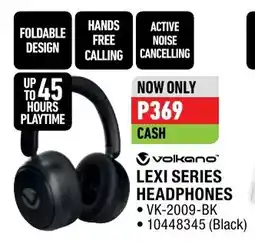 Home Corp volkano LEXI SERIES HEADPHONES offer