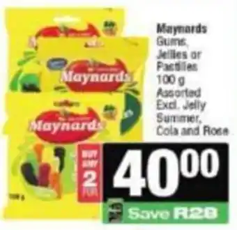 Maynards Gums, Jellies or Pastilles Assorted