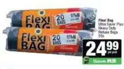 KwikSpar Flexi Bag Ultra Saver Plus Heavy Duty Refuse Bags offer