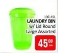 KitKat Cash and Carry LAUNDRY BIN w/ Lid Round Large Assorted offer