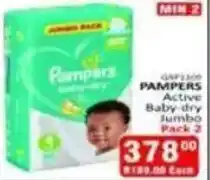 KitKat Cash and Carry Pampers Active Baby-dry Jumbo Pack 2 offer