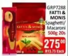 KitKat Cash and Carry FATTI & MONIS Spaghetti/Macaroni offer
