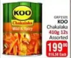 KitKat Cash and Carry KOO Chakalaka Mild & Spicy Assorted offer