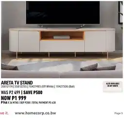 Home Corp ARETA TV STAND offer