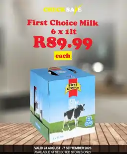 Check Save First Choice Milk offer