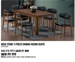 Home Corp NEW YORK 7-PIECE DINING ROOM SUITE offer