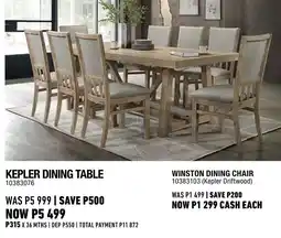 Home Corp KEPLER DINING TABLE offer