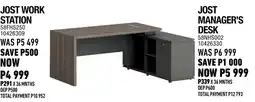 Home Corp JOST MANAGER'S DESK offer