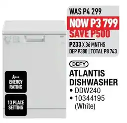Home Corp Defy Atlantis Dishwasher offer