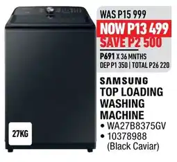 Home Corp SAMSUNG TOP LOADING WASHING MACHINE offer