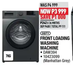 Home Corp DEFY FRONT LOADING WASHING MACHINE offer