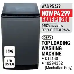 Home Corp DEFY TOP LOADING WASHING MACHINE offer
