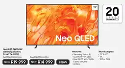 Samsung Neo QLED QN70H 4K Samsung Vision AI Smart TV offer